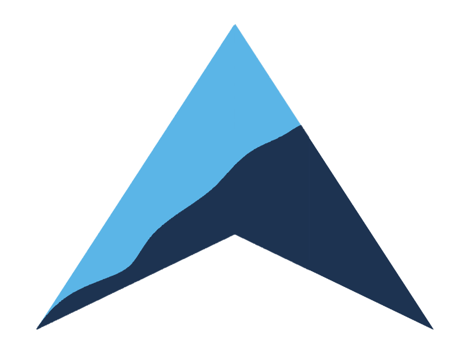 upward arrow with mountain ride alternate logo 2